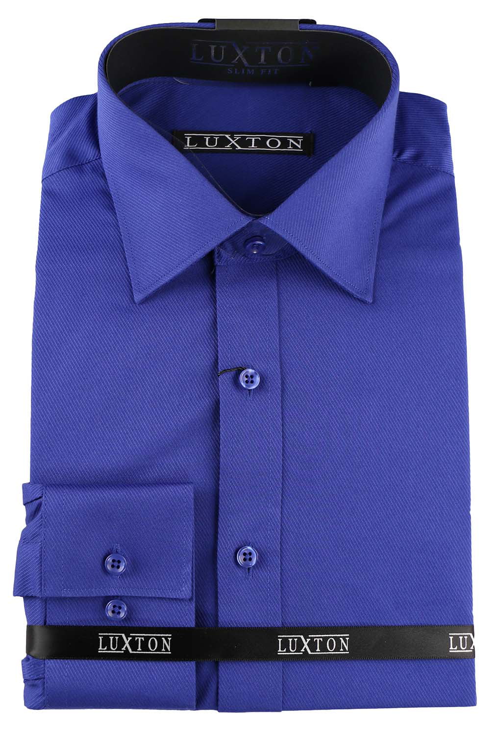 Luxton Mens Dress Shirts Mens Slim Fit Long Sleeve Cotton Poly Casual and Formal Shirts