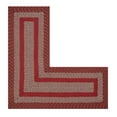 thumbnail image 4 of Better Trends Newport Braided Rug 20" X 48" X 48" Barn Red Striped, 4 of 5
