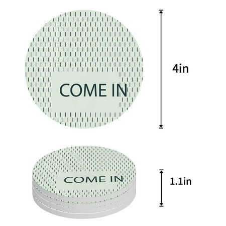 

ZHANZZK Sunflower on Old Newspaper Set of 6 Round Coaster for Drinks Absorbent Ceramic Stone Coasters Cup Mat with Cork Base for Home Kitchen Room Coffee Table Bar Decor