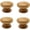 Lotus wood 35mm diameter, variant on Solid Beech Wood Cabinet Knobs, Drawer Wooden Handles, 4 Pack,Lotus wood 35mm diameter