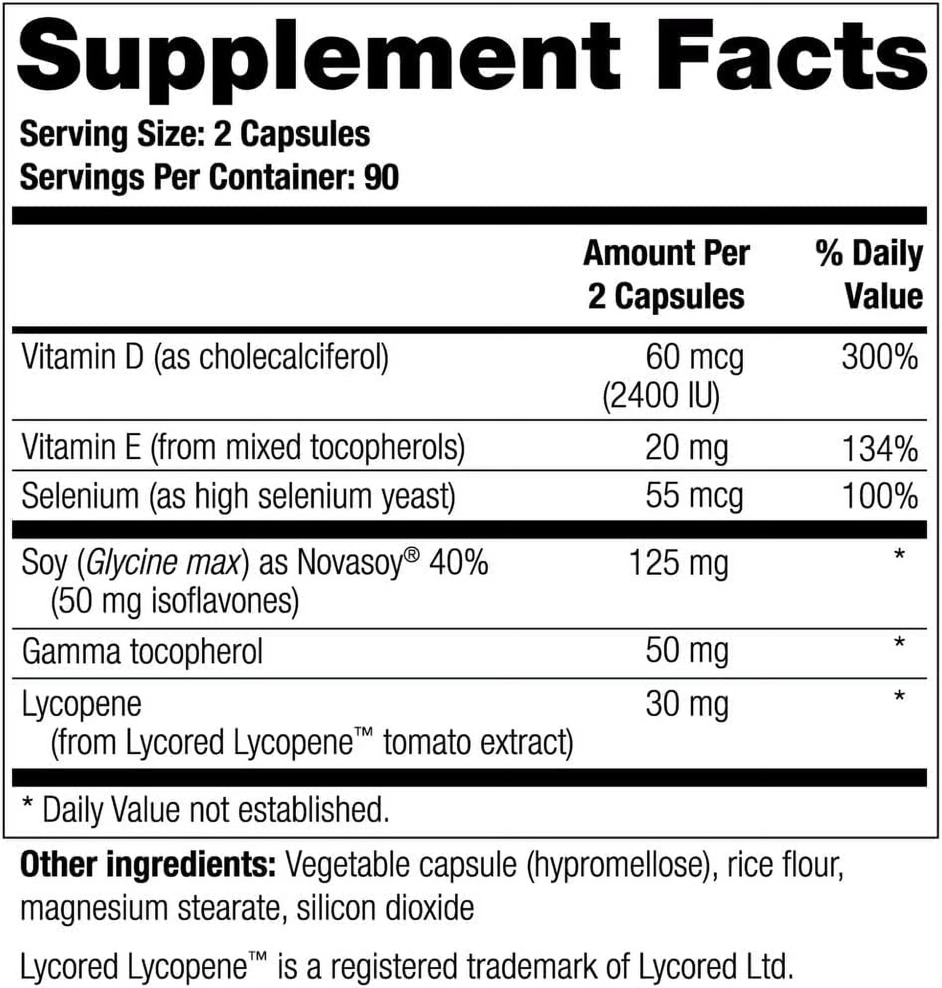 Theralogix Prostate 2.4 Nutritional Supplement - 90-Day Supply - Prostate Health for Men - Supports Healthy Prostate Tissue - Lycopene, Vitamin D3, Selenium & Vitamin E - NSF Certified - 180 Capsules
