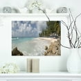 thumbnail image 1 of Barbados Island White Seashore - Modern Seascape Canvas Artwork, 1 of 3