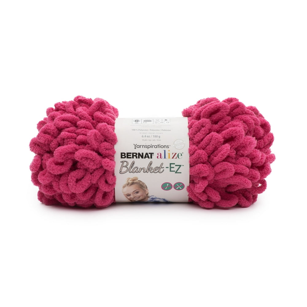 Bernat Alize BlanketEZ Yarn, (180 g/6.4oz), Bright Pink