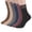 Multi Color, variant on Gustave 6 Pairs Women Lace Trim Warm Socks Casual Cotton Crew Socks Vintage Stretchy Dress Boot Socks for Winter Fall, Multicolor