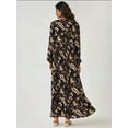 thumbnail image 5 of Floral Print Long Sleeve Viscose Maxi Dress, 5 of 5