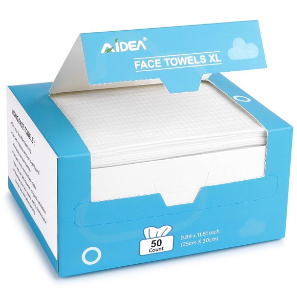 Toallas faciales AIDEA XL 50 uds 25 cm × 30 cm desechables