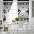thumbnail image 5 of Fsddascl Gray Aztec Blackout Curtains for Bedroom/Living Room, Thermal Insulated Kitchen Curtains, Bohemian Southwest Country Ethnic Art Grommet Darkening Window Treatment Drapes 42"x45"x2, 5 of 8
