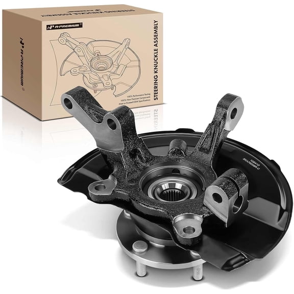A-Premium Front Right Steering Knuckle & Wheel Bearing Hub Assembly Compatible with Mitsubishi Outlander 2007-2018 Outlander Sport 2011-2017 Passenger Side