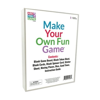 Create Your Own Board Game Set – DIY Kit with Blank Game Board