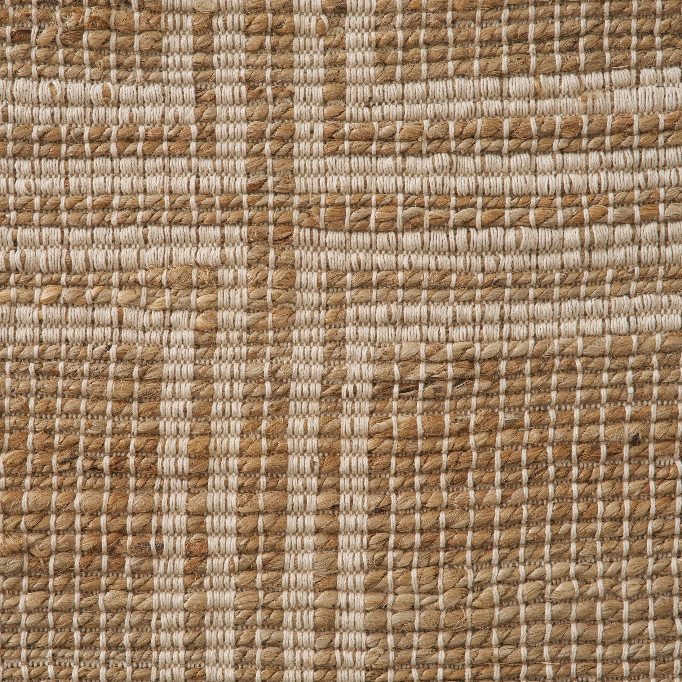 Better Homes & Gardens Ivory & Natural Interlocking Jute 30" x 84" Runner Rug