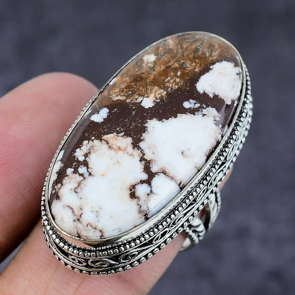 Wild Horse Handmade 925 Sterling Silver Gift Jewelry Ring Size 6