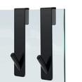 thumbnail image 4 of Bewildely Paquete de 2 ganchos para puerta de ducha de acero inoxidable, portátil, desmontable, a prueba de arañazos, anticorrosivo, resistente, gancho Accesorios de baño Plata 17.8 cm Bewildely HA065237-03, 4 of 6