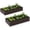 Wood, variant on 2 Pack 6 x 3 ft Galvanized Steel Raised Garden Bed, Outdoor Metal Planter Box for Vegetables, Flowers and Herbs