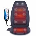 thumbnail image 1 of Massage Seat Cushion with Heat Vibration Back Massage Chair Pad with 10 Motors, Memory Foam Support, 2 Heat Levels, Remote Control, 1 of 5