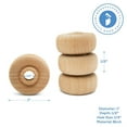 thumbnail image 5 of Classic Mini Wooden Wheels, Great for Crafts Too, 1 Inch Diameter, 1/2 Inch Thick, 1/4 Inch Hole, Pack of 25, by Woodpeckers, 5 of 8