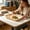 Beige-BG, variant on Divided Plate, 5-Color Compartment Plastic Meal Tray, Lightweight Portable Serving Platter, for Students School Canteen Home Daily Meals and Light Snack Serving