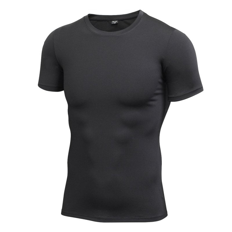 Base Layers Compression Top Short Sleeve Shirt Quick Dry Sports Workout T Shirts Yuerlian Mens Running Tops