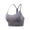 Gray, variant on Strapless Bra for Women Front Closure Women Bras with String Quick Dry Shockproof Running Fitness Large Size Underwear Purple M