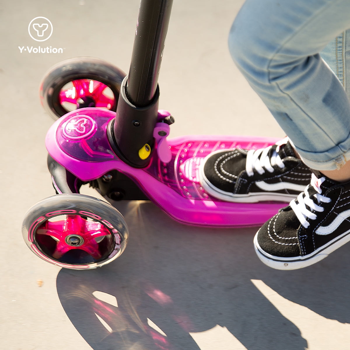 y glider scooter pink