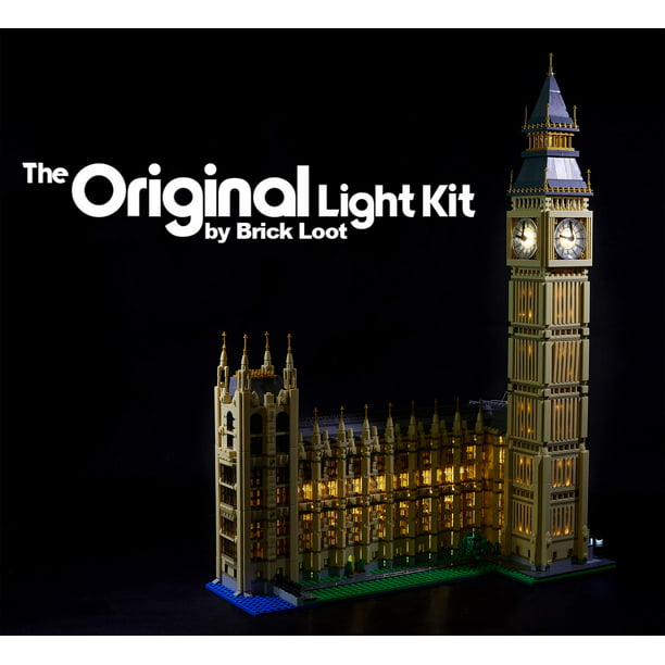 audition frill trække Brick Loot Lighting Kit for Your Lego Big Ben Set 10253 - LEGO set NOT  included - Walmart.com