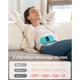 thumbnail image 4 of iDOO Cordless Heating Pad for Period Cramps, 3 Heat Setting, 3 Massage Modes,Birthday Mothers Day Gifts for Girlfriend Mom Wife Women, FSA HSA Eligible, Cyan, 4 of 9
