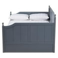 thumbnail image 3 of Bowery Hill Cottage Grey Finished Wood Full Size Daybed with Trundle, 3 of 7