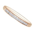thumbnail image 2 of AFFY Round Cut White Natural Diamond Band Ring In 10k Rose Gold (2.00 cttw) Ring Size-13, 2 of 2