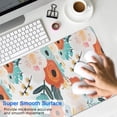 thumbnail image 4 of Long Mouse Pads for Desk,Pioneer Flower Floral Print Pattern Desk Mats on Top Of Desks, Desk Mouse Pad Extra Large with 3mm Non-Slip Base and Stitched Edge for Gaming,Office,Work,Home 35.4"x15.7", 4 of 6