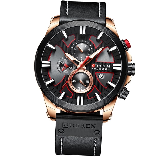 Curren 8346 Reloj para hombre Reloj de pulsera de cuarzo resistente al agua Calendario mul Abanopi Reloj de los hombres