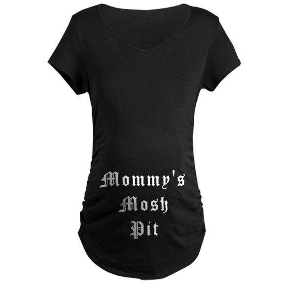 CafePress - Rockbaby Mommy's Mosh Pit Maternity Dark T Shirt - Maternity Dark T-Shirt