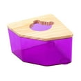 thumbnail image 3 of Esquirla Hamster Sand Bath Box Easy to Clean Acrylic for Gerbil Little Animal Hamster Violet, 3 of 8