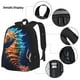 thumbnail image 3 of Easygdp Yellow Fish Seahorse Mochila para Niños y Niñas con Set de Caja de Almuerzo y Estuche para Lápices 3 en 1, Mochila Escolar Estampada para Adolescentes, 3 of 7