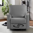 thumbnail image 6 of Harkawon Swivel Rocker Recliner Chair, High Back Glider Recliner with Linen Fabric, Ergonomic Rocker Chairs for Small Spaces& Living Room , Dark Grey, 6 of 8