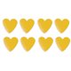 thumbnail image 1 of EeaseMX 10 pegatinas magnéticas de 30 x 2,2 mm con forma de corazón, para nevera, juguetes para niños (amarillo), 1 of 7