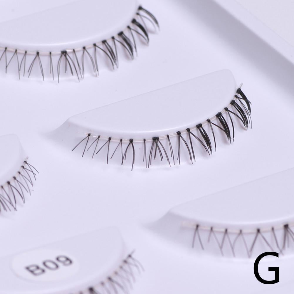 5pairs Lower Lashes Super Soft Transparent False Eyelashes Artificial Transparent Mink With S9O2 D0A2
