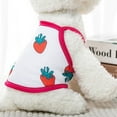 thumbnail image 5 of Frogued Pet Clothes Fruit Pattern Breathable Polyester Cartoon Pet Dog Vest for Pet Supplies (Big Strawberry,L), 5 of 13