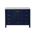 thumbnail image 3 of Horizon 48" Bathroom Vanity with Royal Blue Cabinet and Engineered White Top, 3 of 5