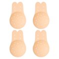 thumbnail image 1 of 2 Pares Push Up Cubierta De Pezón De Silicona Transpirable Pétalo De Pecho Invisible Reutilizable - Color De Piel, 1 of 6