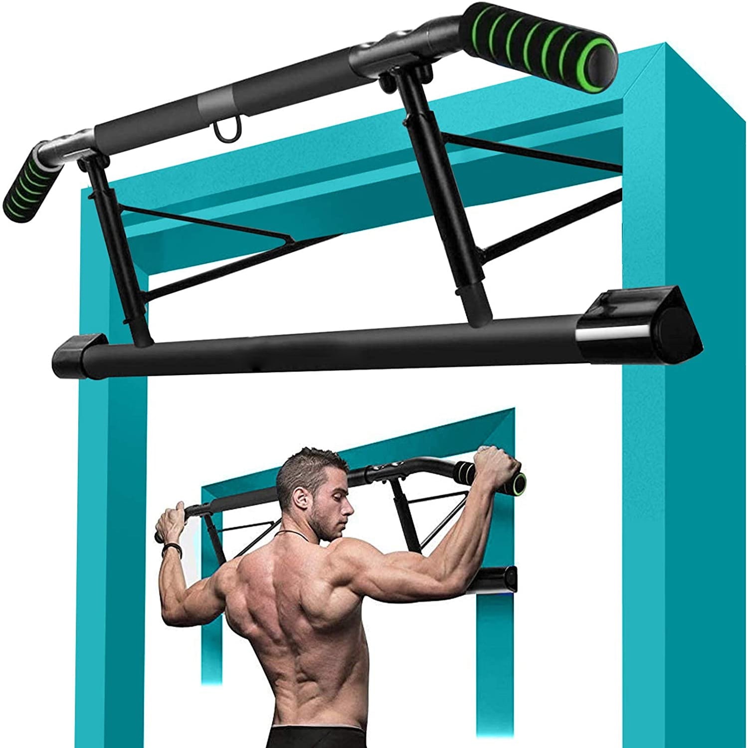 pull up bar no door damage