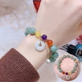 thumbnail image 2 of Moda Retro Jade Pulsera Mujer Nuevo estilo tibetano Estilo étnico Calabaza Calcedonia Pulsera Suerte Mano Decoración Ping An Hebilla-Verde Uno, 2 of 2