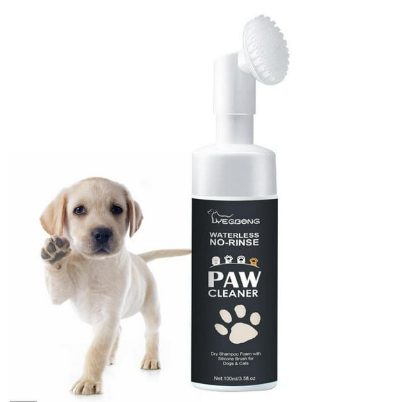 Tohuu Pet Foot Cleaner Foam Pet Foot Cleaning Foam Waterless Shampoo Paw Cleaner For Cats Pets Dry Shampoo With Silicone Brush typical