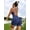 Navy Blue-Bra and shorts, variant on Women's Workout Sets 2 Piece Criss Cross Back Sport Bra with Yoga Shorts Women Seamless Workout Sets Strappy Sports Bra High Waist Booty Shorts Outfits Light Blue S