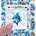 thumbnail image 6 of 35pcs-50pcs Cartoon Shark Stickers Adventure Stickers Ocean Animal Stickers for Luggage Laptops Suitcases, 6 of 9