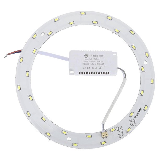 15W 220V-240V SMD 5730 30-LED Magnetic Circular LED Panel Bar Lamp LED Ceiling Light (Pure White Light)
