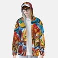 thumbnail image 2 of Fotbe Vibrant Picnic Food Spread Chaqueta con Protección Solar UPF 50+ para Hombre y Mujer, Camisa con Capucha y Bolsillos-Medium, 2 of 7