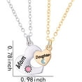 thumbnail image 2 of Srix Mother Daughter Christmas Birthday Gifts for Mom Daughters Heart Necklaces for 2 Daughter Mom Mothers Day Gift for Mother Daughter Matching Necklaces for Mommy Daughter Long A416, 2 of 7