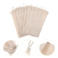 thumbnail image 6 of ULTNICE Linen Straw Pouch Bag Beige 10Pack 9.8x2.8x0.2in Stainless Steel Straws Storage, 6 of 8