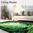 thumbnail image 2 of ODIKA 3'x5' Machine Washable Non-Slip Area Rug, Moss Garden Earthy Green Bathroom High Traffic Rug, Green, 94463, 2 of 7