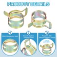 thumbnail image 3 of Uxcell Spring Band Hose Clamps for OD Hose, Silicone Vacuum Constant Tension Clips 13.5-14.2mm, 3 of 7