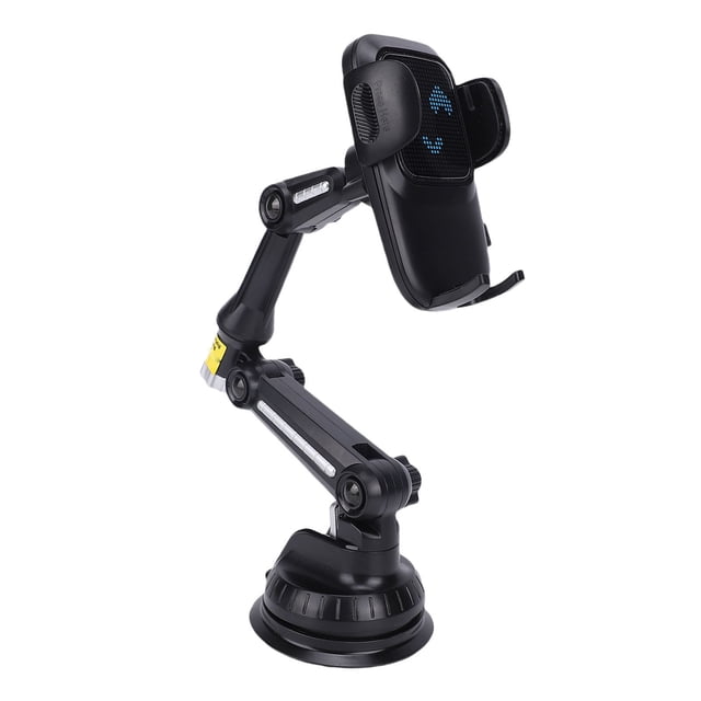Soporte Teléfono Coche, Soporte Teléfono Ajustable Camión Con Brazo Largo 12.9 Pulgadas, Diseño De Tres Puntos Y Diseño Giratorio 360 Grados, Para Parabrisas, Salpicadero